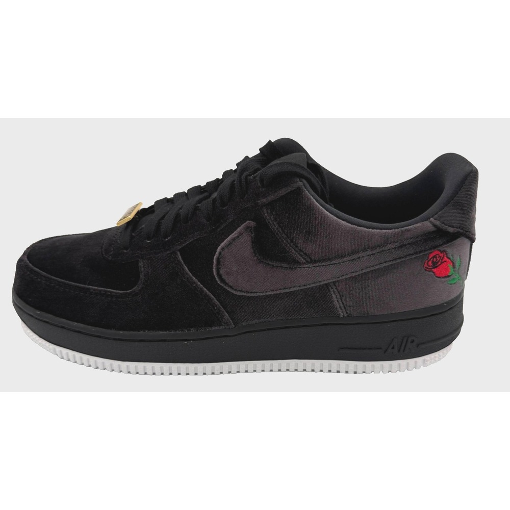 Nike Air Force 1 '07 QS AH8462-003 Rose Velvet Unisex M8 W9.5 Shoe Black